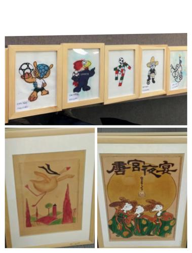 5受邀在地铁5号线市民中心医院站展出16幅非遗文化作品