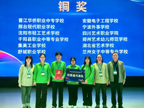郑州艺术幼儿师范学校代表队荣获铜牌