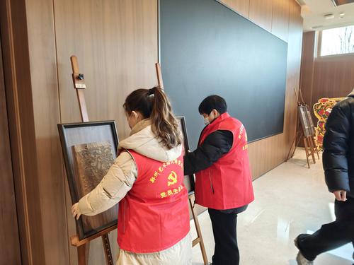 党员教师布展2
